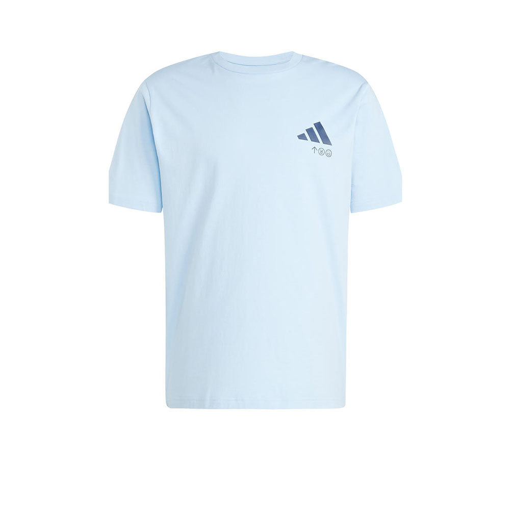 ADIDAS Lounge Verbiage Friends of Sport Graphic เสื้อยืดผู้ชาย