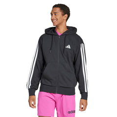 ADIDAS Essentials 3-Stripes French Terry Full-Zip เสื้อแจ็คเก็ตผู้ชาย
