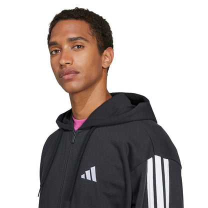 ADIDAS Essentials 3-Stripes French Terry Full-Zip เสื้อแจ็คเก็ตผู้ชาย