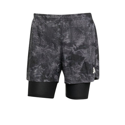 ADIDAS Own The Run Spray Dye 2-In-1 Men's Running Shorts