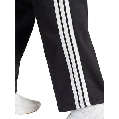 ADIDAS Essentials 3-Stripes Open-Hem Fleece กางเกงลำลองขายาวผู้หญิง