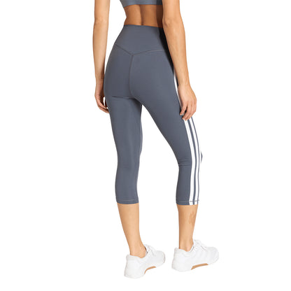 ADIDAS Optime Essentials Workout 3-Stripes 3/4 Women's Training Leggings - Supersports Thailand