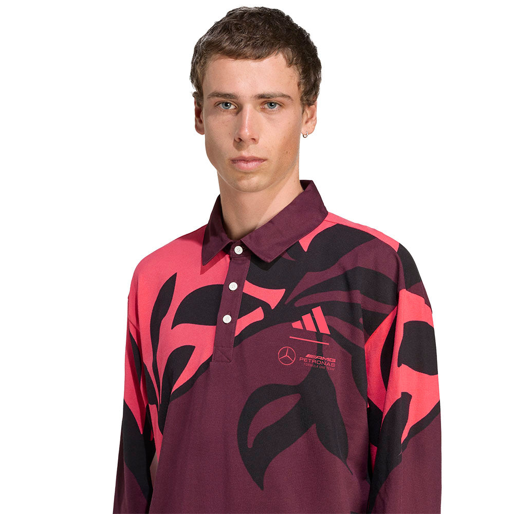 ADIDAS Mercedes - AMG Petronas Formula One Team Summer Long Sleeve Men's Polo Shirt - Supersports Thailand