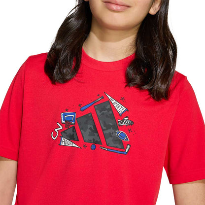 ADIDAS Camo Graphic เสื้อยืดเด็ก