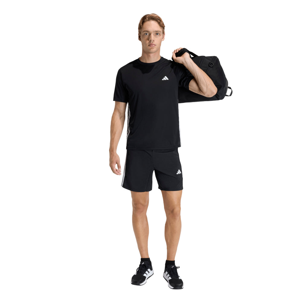 ADIDAS Workout Essentials Base 3 Stripes Woven Men's Training Shorts - Supersports Thailand