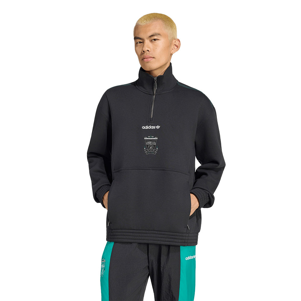 ADIDAS Liverpool FC EQT Half Zip เสื้อลำลองแขนยาวผู้ชาย Supersports Thailand