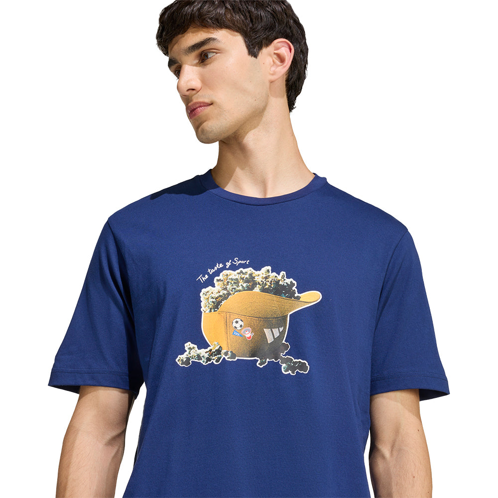 ADIDAS Snack Popcorn Graphic เสื้อยืดผู้ชาย Supersports Thailand
