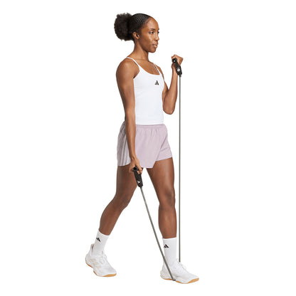ADIDAS Pacer Workout Woven High Rise กางเกงออกกำลังกายขาสั้นผู้หญิง