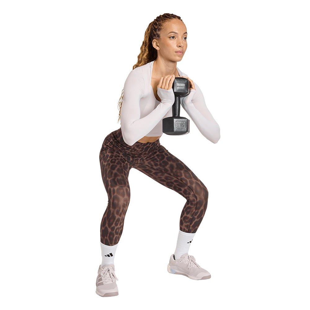 ADIDAS Optimé Leopard 7/8 Women's Training Leggings Supersports Thailand