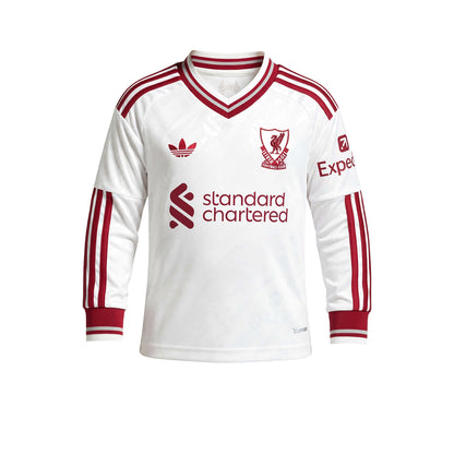 ADIDAS เสื้อแข่งเด็กแขนยาวทีมลิเวอร์พูล ชุดเยือน ฤดูกาล 2026/27