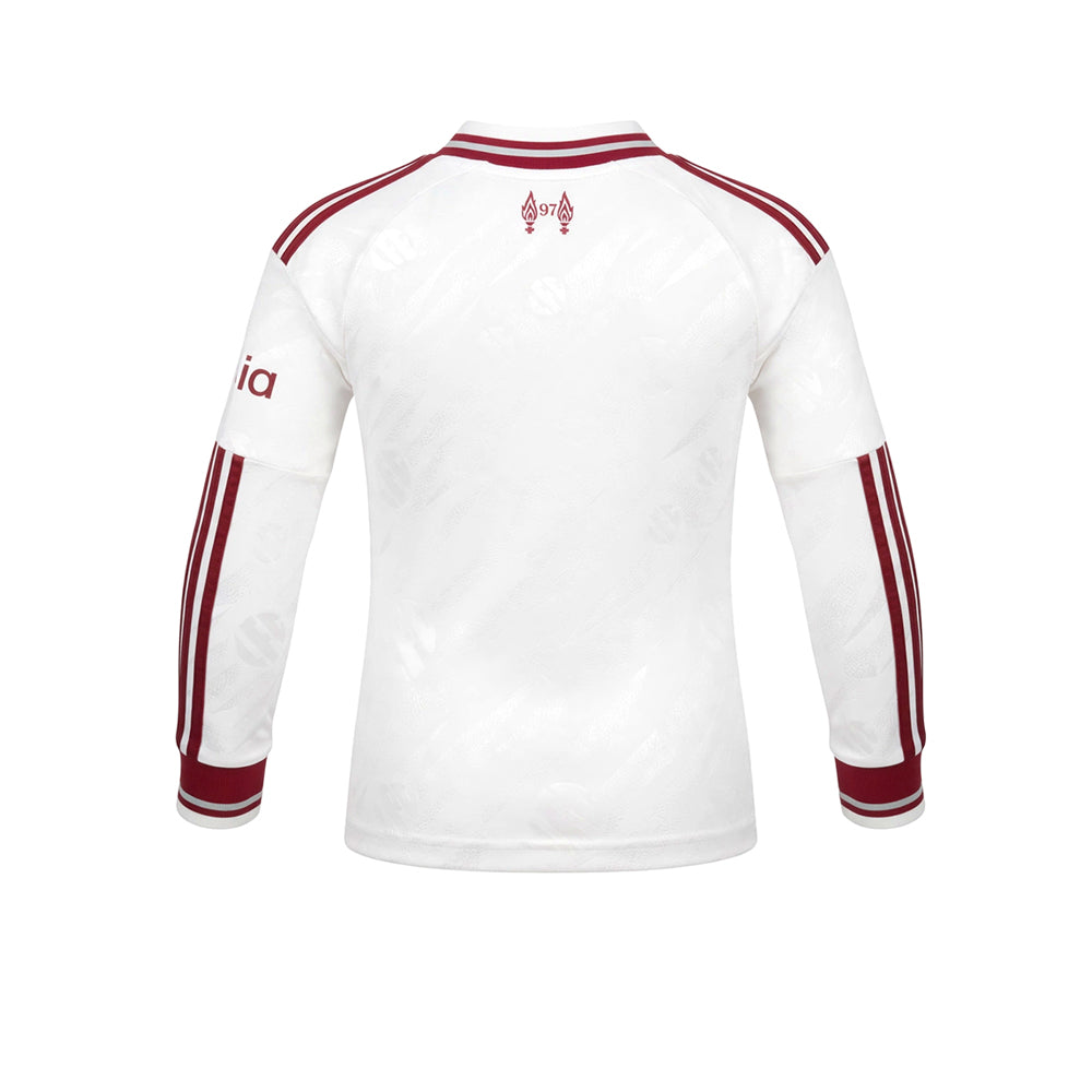 ADIDAS เสื้อแข่งเด็กแขนยาวทีมลิเวอร์พูล ชุดเยือน ฤดูกาล 2026/27 Supersports Thailand
