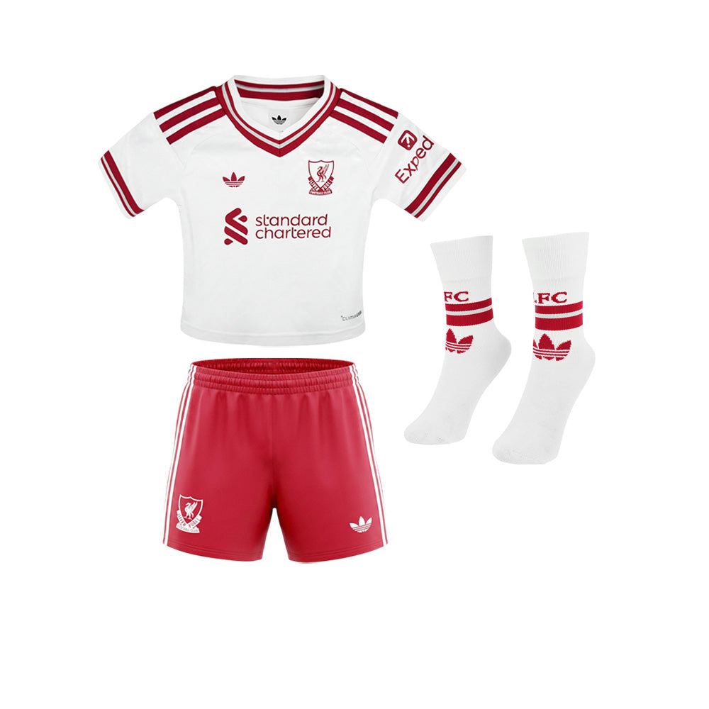 ADIDAS ชุดเซ็ตแข่งเด็กทีมลิเวอร์พูล ชุดเยือน ฤดูกาล 2026/27 Supersports Thailand