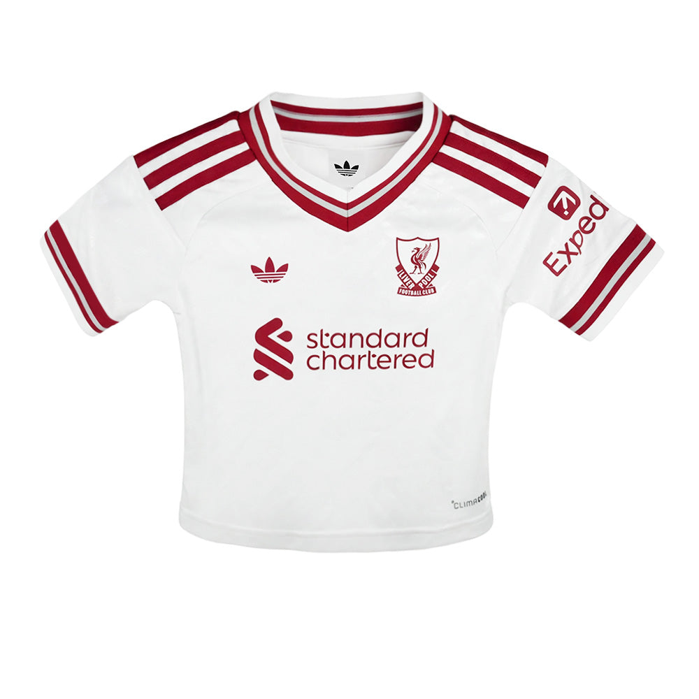 ADIDAS ชุดเซ็ตแข่งเด็กทีมลิเวอร์พูล ชุดเยือน ฤดูกาล 2026/27 Supersports Thailand