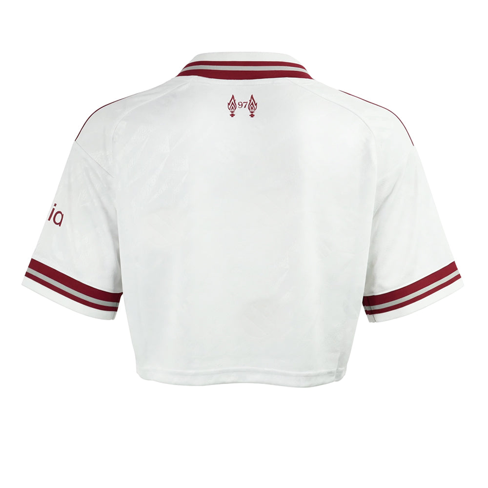 ADIDAS เสื้อแข่งผู้หญิงทรงครอปทีมลิเวอร์พูล ชุดเยือน ฤดูกาล 2026/27 Supersports Thailand
