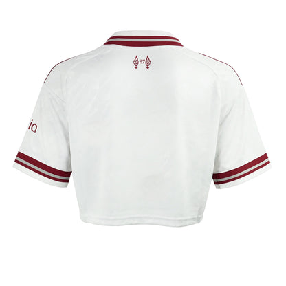 ADIDAS เสื้อแข่งผู้หญิงทรงครอปทีมลิเวอร์พูล ชุดเยือน ฤดูกาล 2026/27