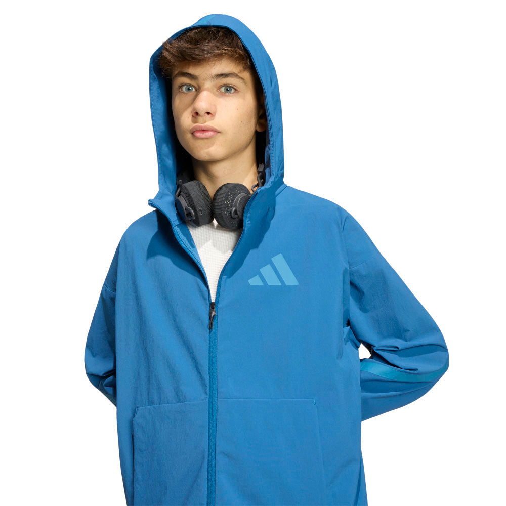ADIDAS Z.N.E. Woven Travel Cover Up Kids Jacket - Supersports Thailand