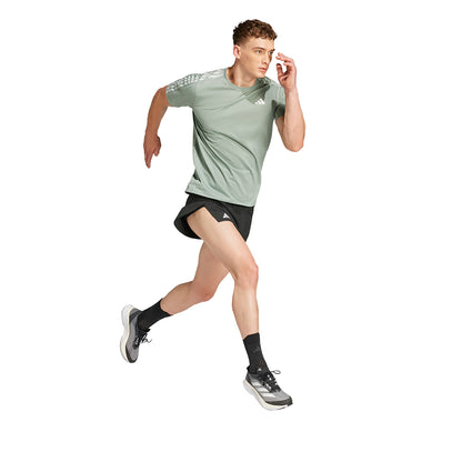 ADIDAS Own the Run 3-Stripes Men's Running T-Shirt