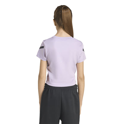 ADIDAS Z.N.E. Fitted Crop เสื้อยืดเด็กผู้หญิง