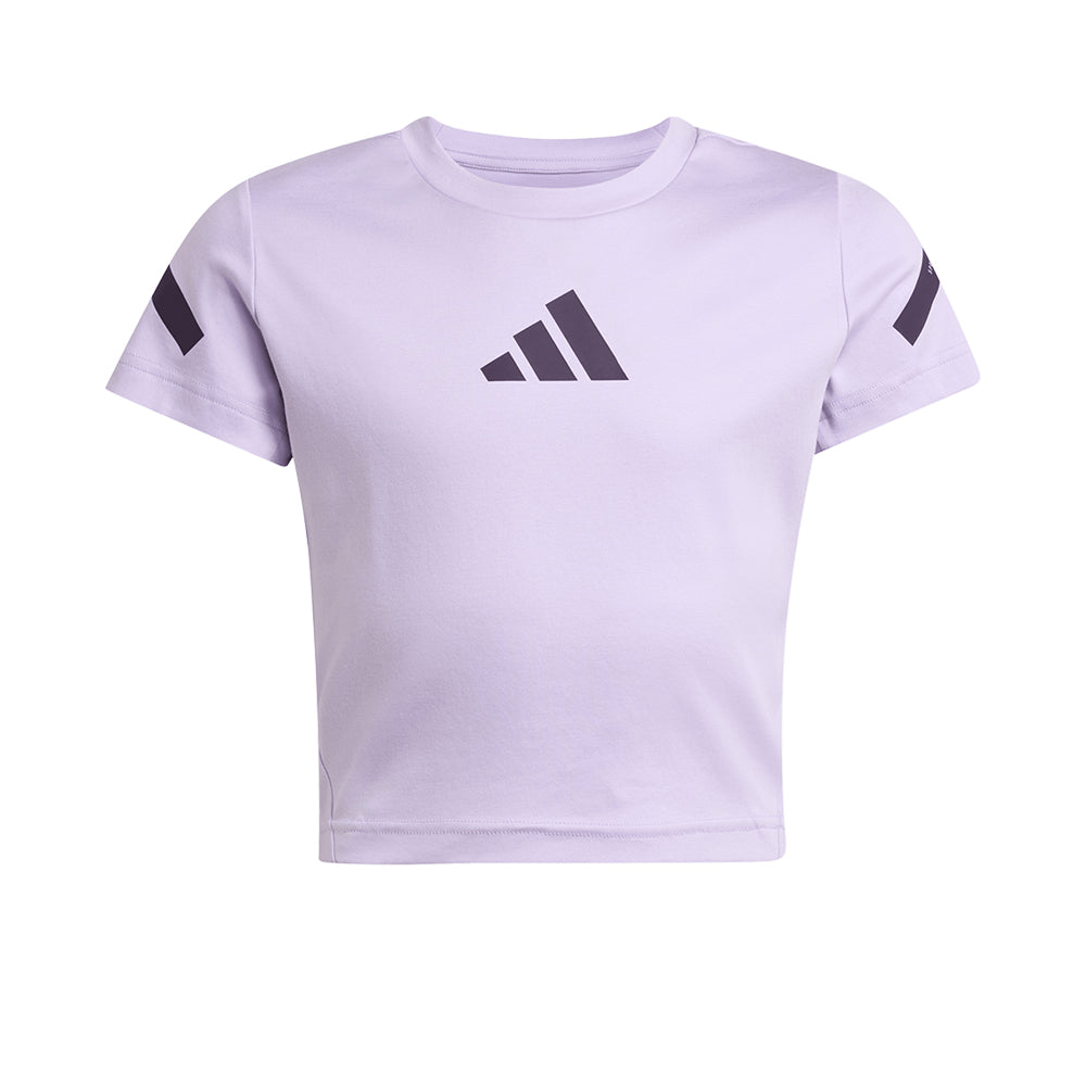 ADIDAS Z.N.E. Fitted Crop เสื้อยืดเด็กผู้หญิง