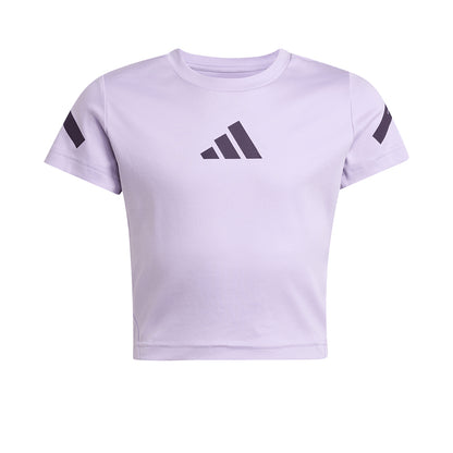 ADIDAS Z.N.E. Fitted Crop เสื้อยืดเด็กผู้หญิง