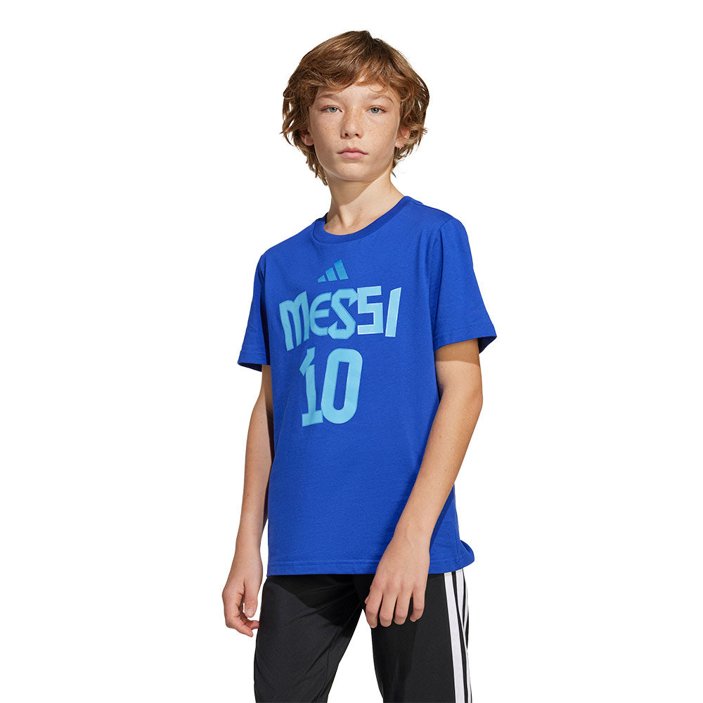 ADIDAS Messi Name and Number Graphic Kids Football T-Shirt - Supersports Thailand