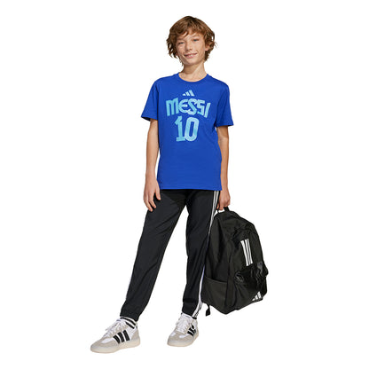ADIDAS Messi Name and Number Graphic เสื้อยืดฟุตบอลเด็ก