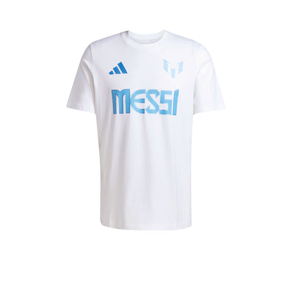 ADIDAS Messi Name and Number Graphic เสื้อยืดฟุตบอลผู้ชาย