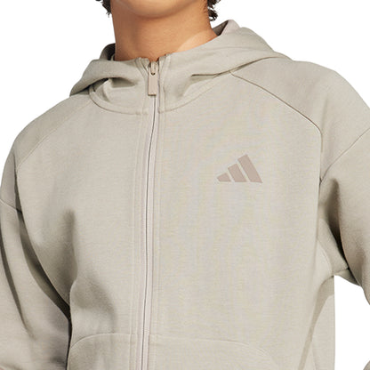 ADIDAS Future Icons 3-Stripes Full-Zip Hooded Track Kids Jacket