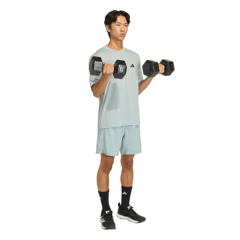 ADIDAS Workout Essentials Base Woven กางเกงออกกำลังกายขาสั้นผู้ชาย Supersports Thailand