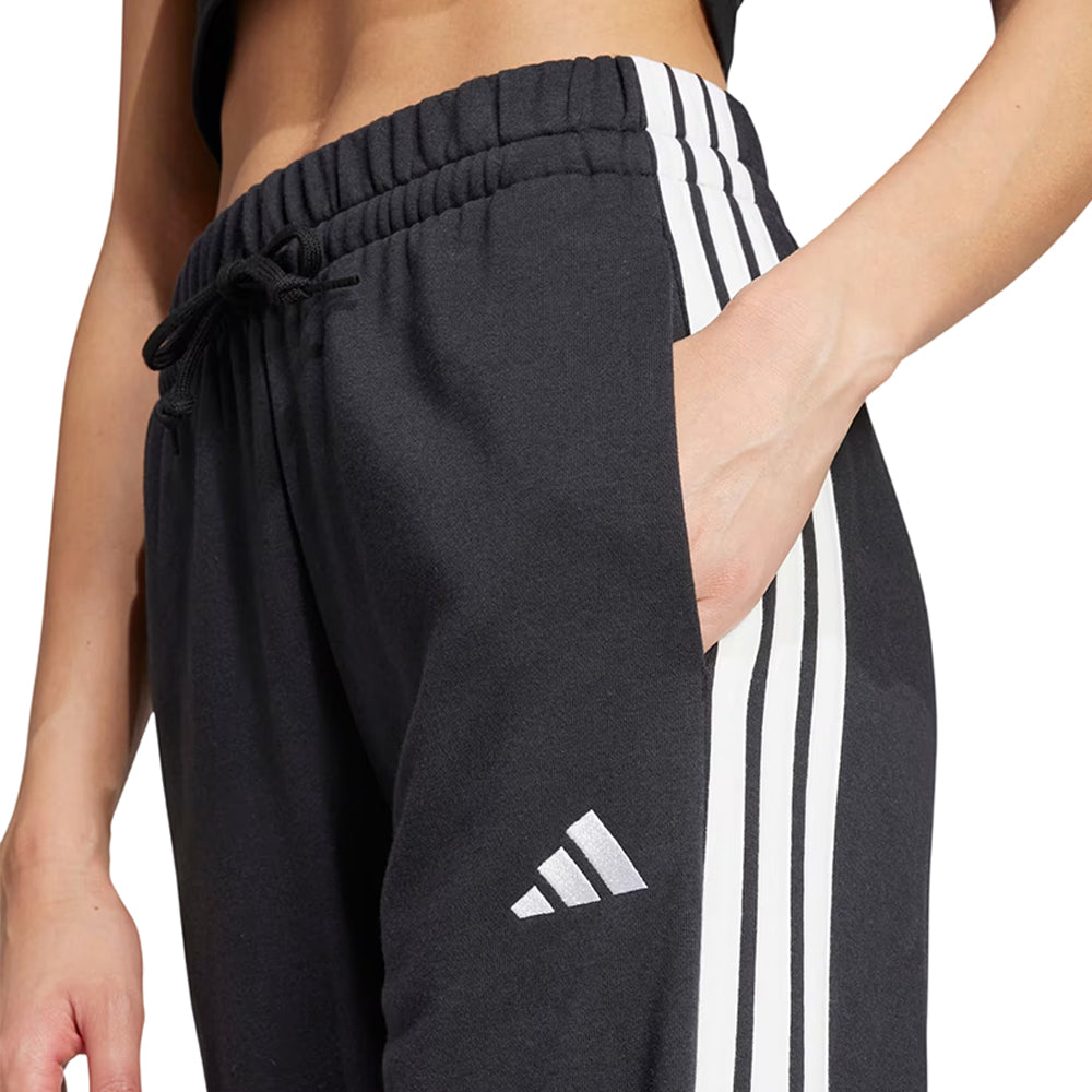 ADIDAS Essentials 3-Stripes Open Hem French Terry Women's Lifestyle Pants - Supersports Thailand