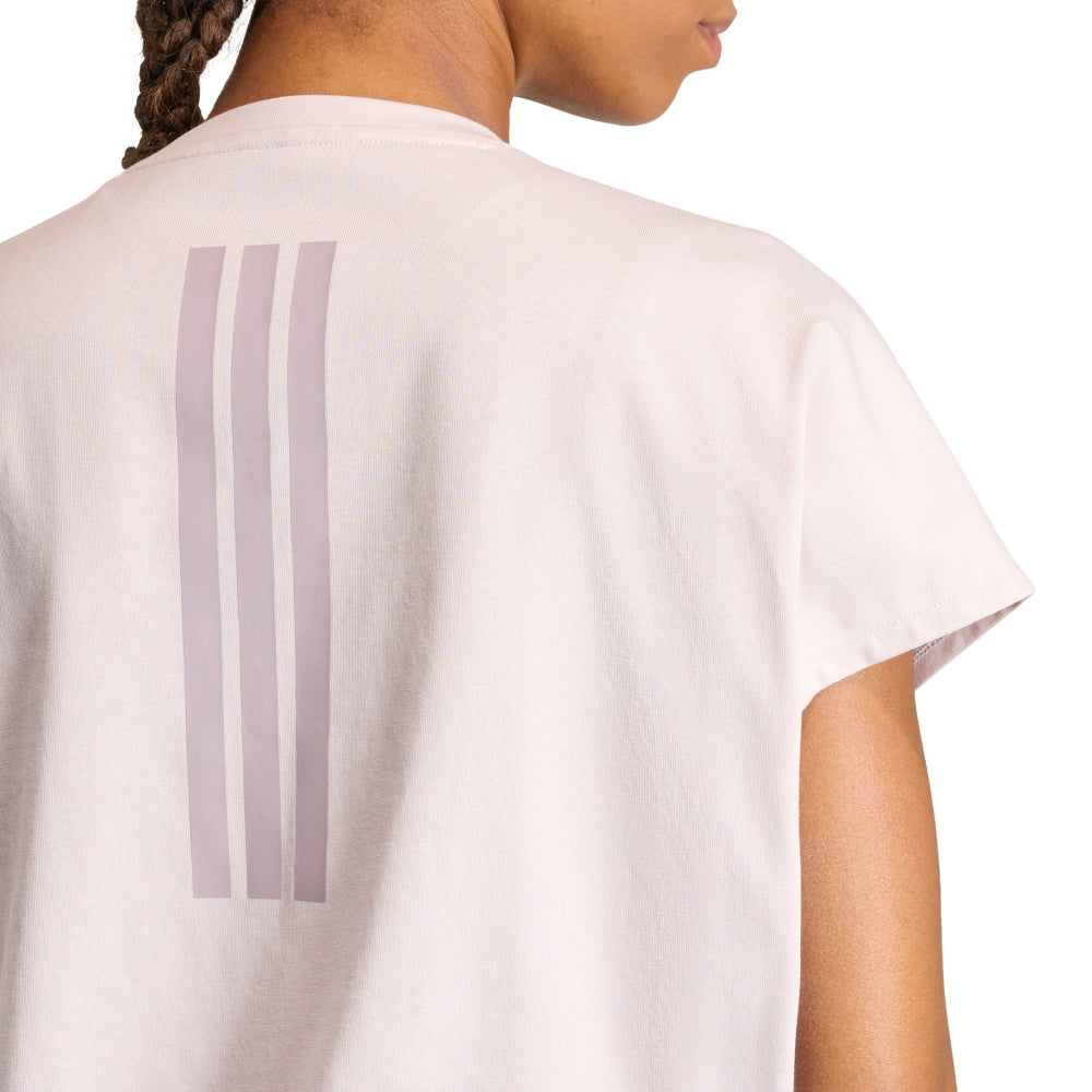 ADIDAS PrimeLift Workout Cropped Boxy 3-stripes Women's Training T-Shirt Supersports Thailand
