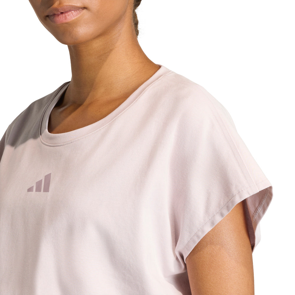 ADIDAS PrimeLift Workout Cropped Boxy 3-stripes Women's Training T-Shirt Supersports Thailand