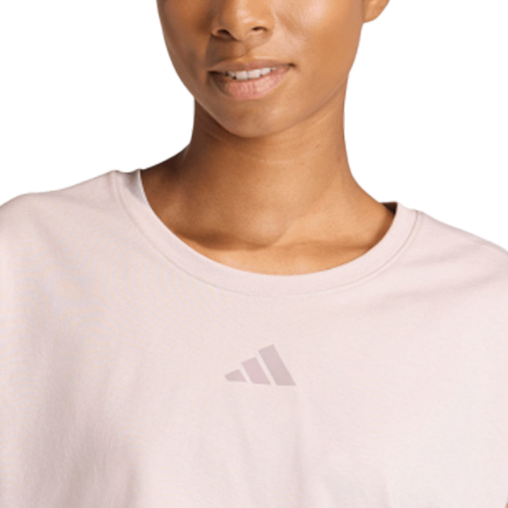 ADIDAS PrimeLift Workout Cropped Boxy 3-stripes Women's Training T-Shirt Supersports Thailand
