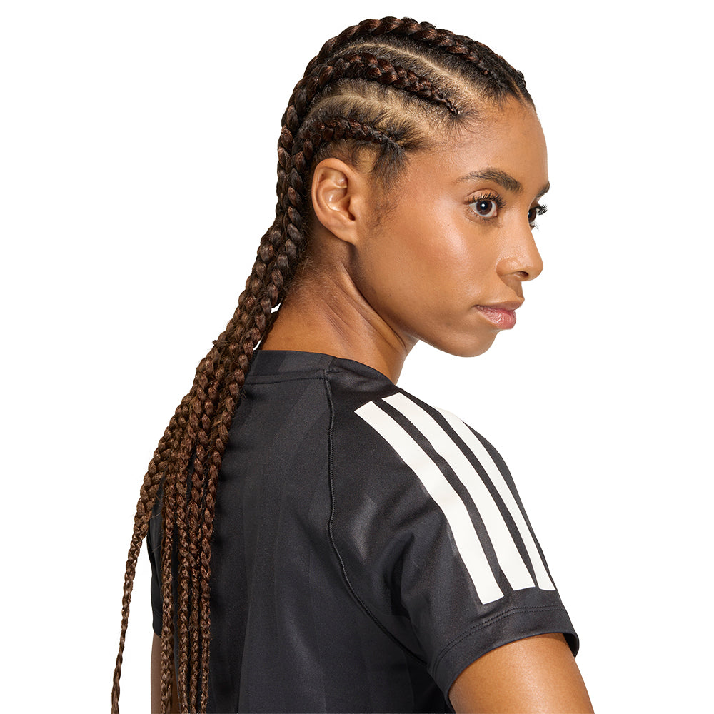 ADIDAS Hyperglam 3-Stripes Emboss Women's Training T-Shirt - Supersports Thailand