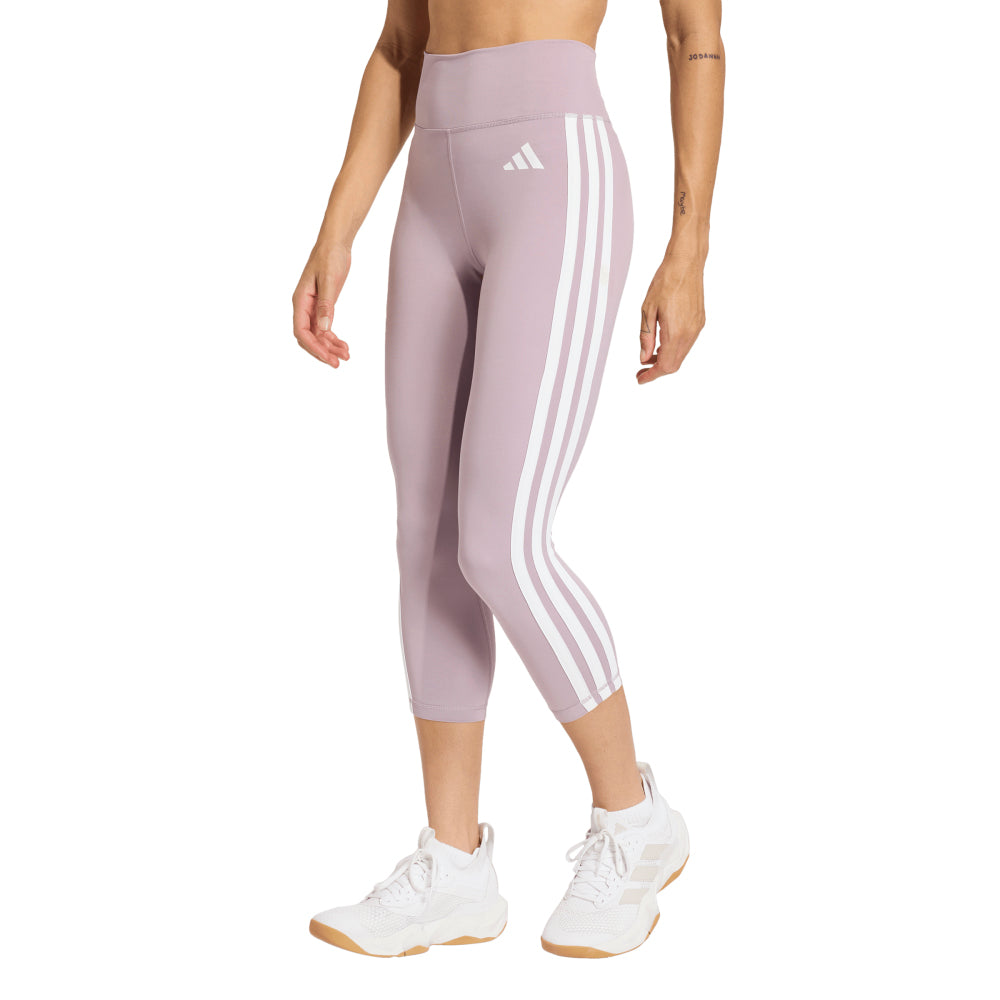 ADIDAS Optime Essentials Workout 3-Stripes 3/4 กางเกงเลกกิ้งออกกำลังกายผู้หญิง Supersports Thailand