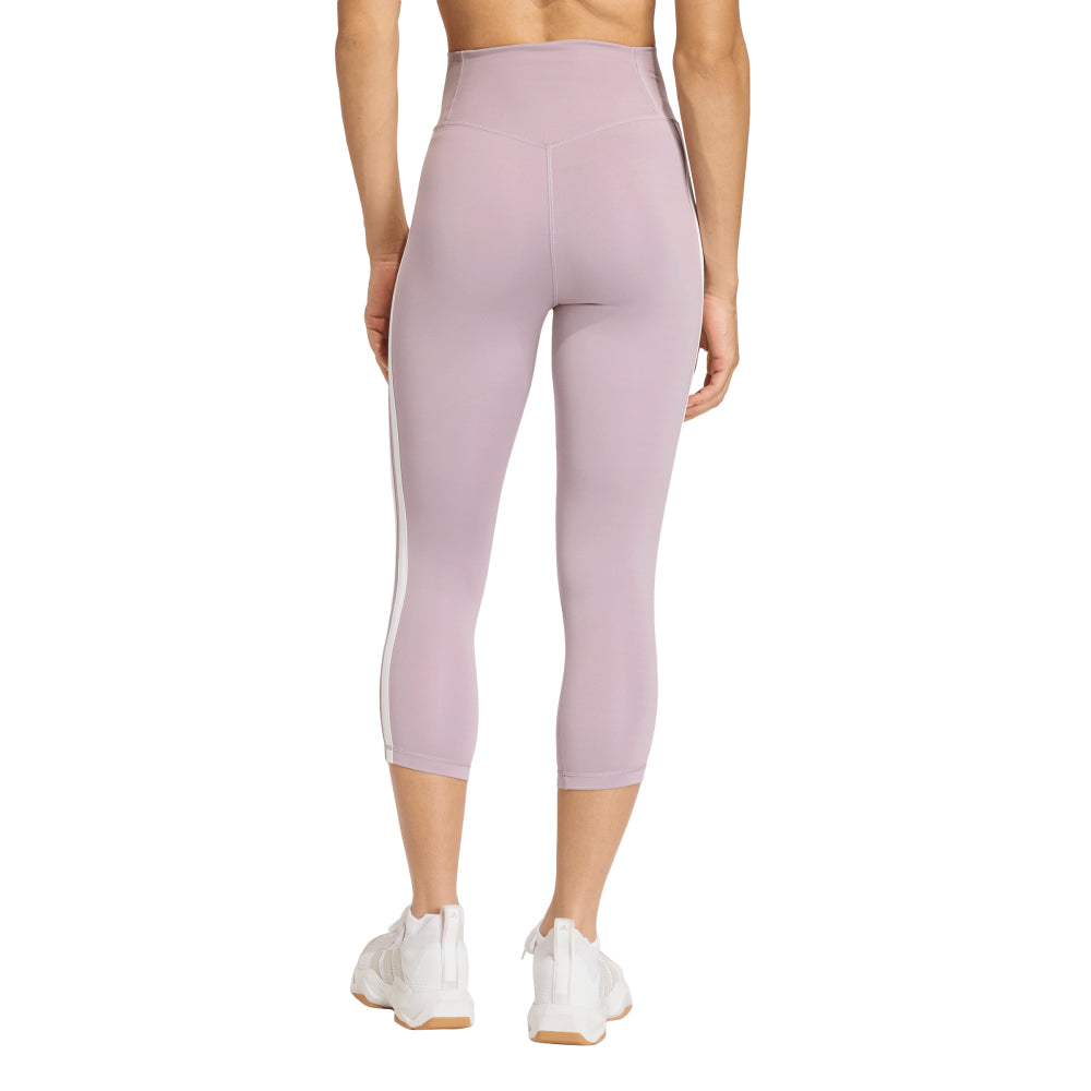 ADIDAS Optime Essentials Workout 3-Stripes 3/4 กางเกงเลกกิ้งออกกำลังกายผู้หญิง Supersports Thailand