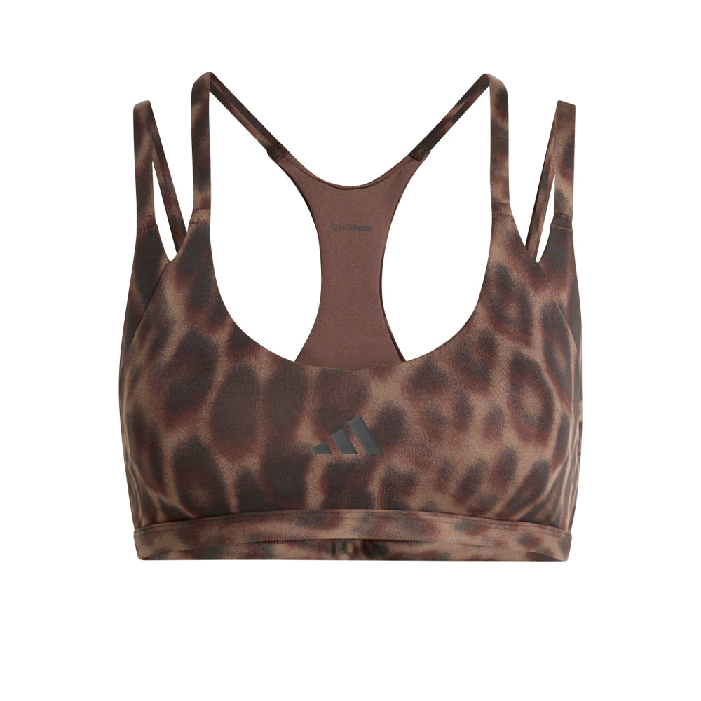 ADIDAS Optime Leopard Strappy Light Support Women's Sports Bra Supersports Thailand
