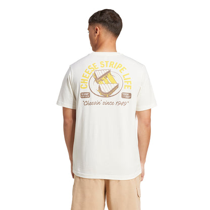 ADIDAS Food Grilled Cheese Graphic Tee เสื้อยืดผู้ชาย