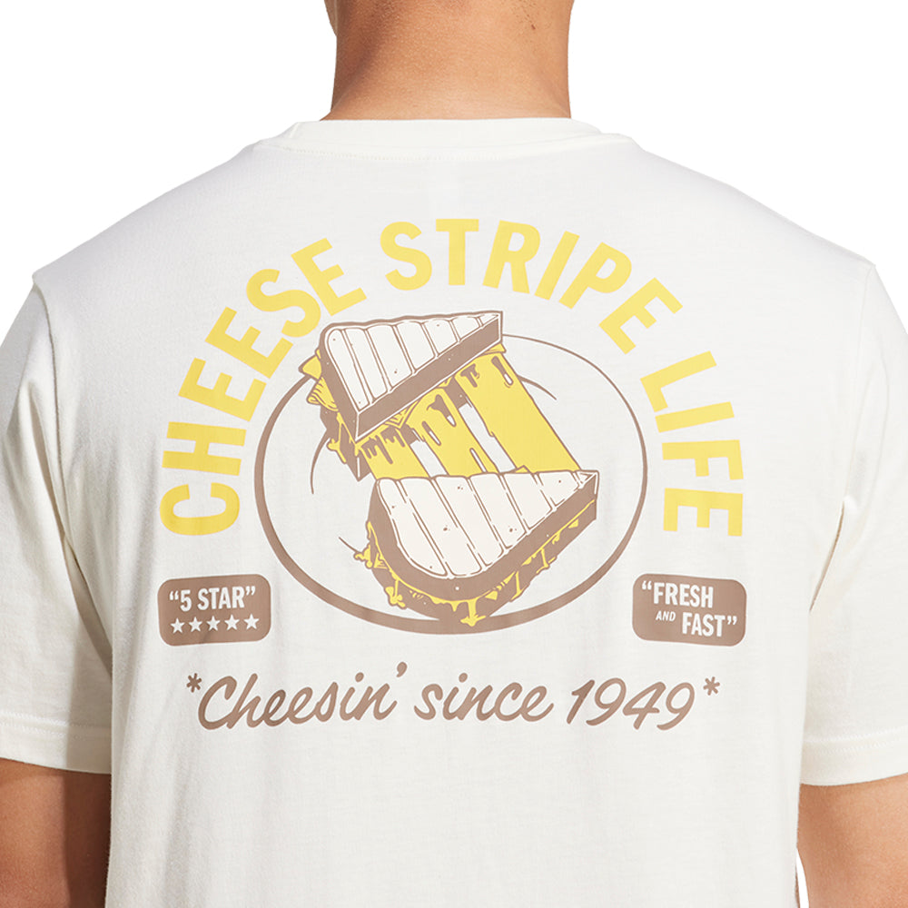 ADIDAS Food Grilled Cheese Graphic Tee เสื้อยืดผู้ชาย