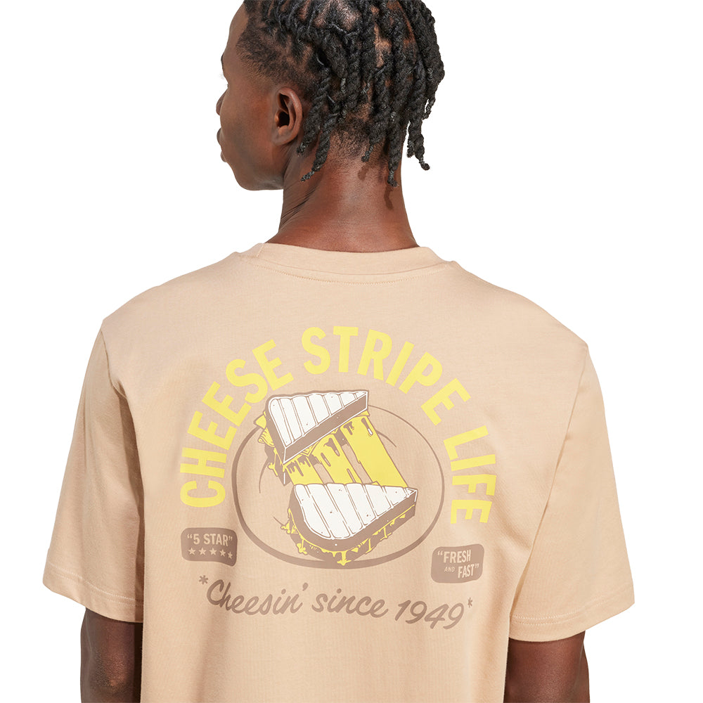 ADIDAS Food Grilled Cheese Graphic Tee เสื้อยืดผู้ชาย