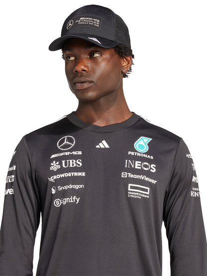 ADIDAS เสื้อแข่งรถแขนยาวผู้ชายทีม Mercedes - AMG Petronas Formula One