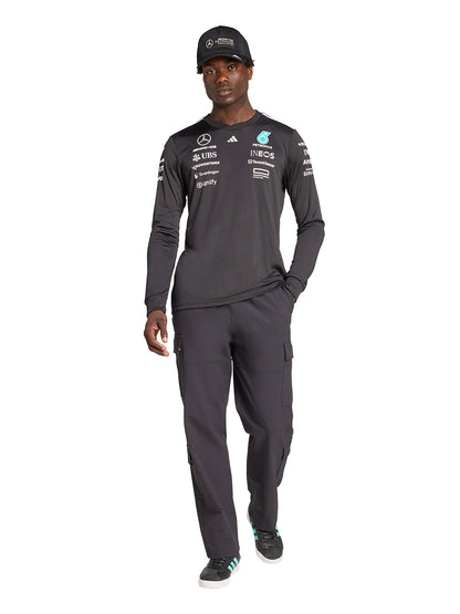 ADIDAS เสื้อแข่งรถแขนยาวผู้ชายทีม Mercedes - AMG Petronas Formula One