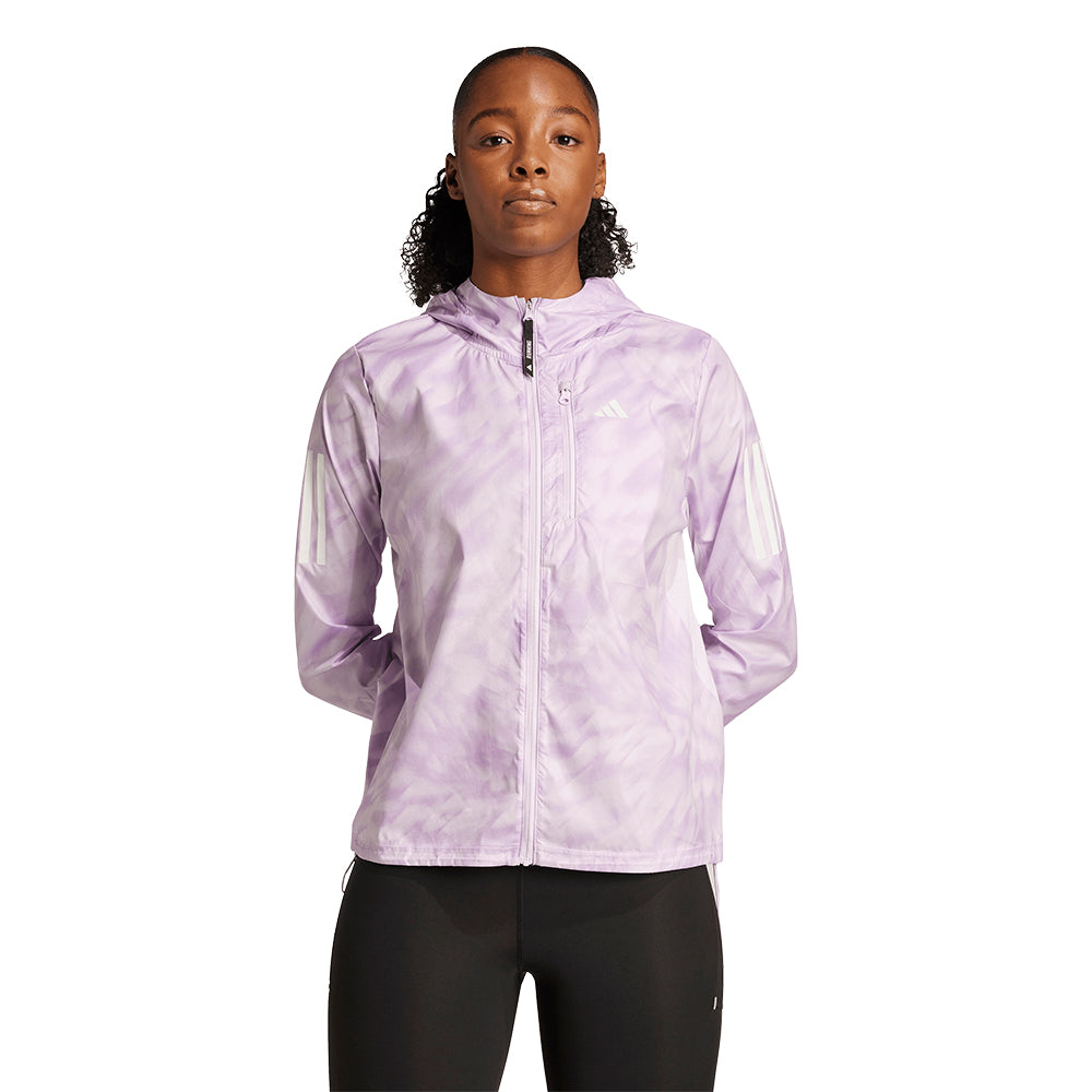 ADIDAS Own The Run Allover Print Women's Training Jacket - Supersports Thailand Supersports Thailand