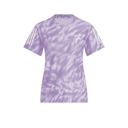 ADIDAS Own The Run Allover Print เสื้อวิ่งผู้หญิง