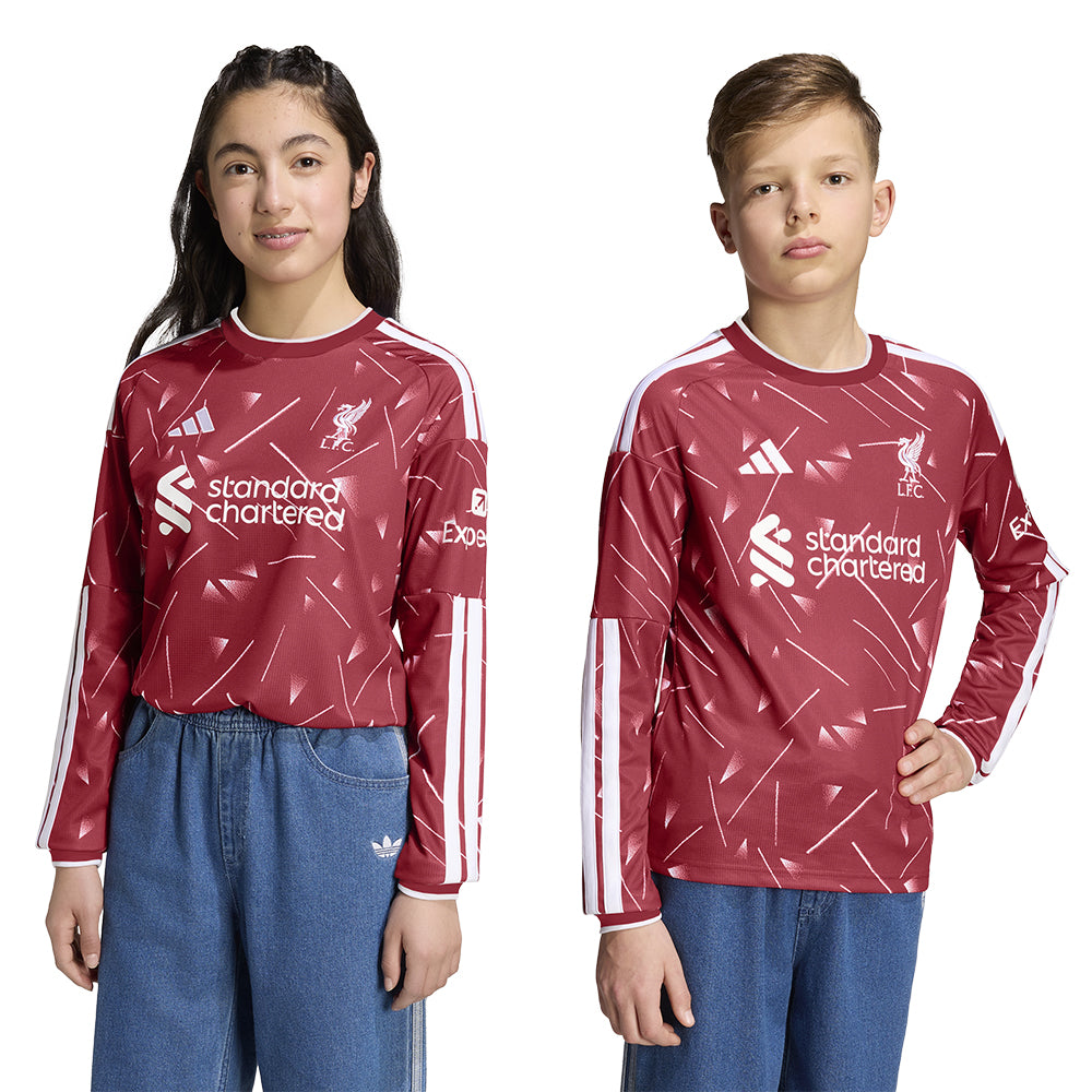ADIDAS  Kids Liverpool FC Home 2026/27 Long Sleeve Jersey - Supersports Thailand Supersports Thailand