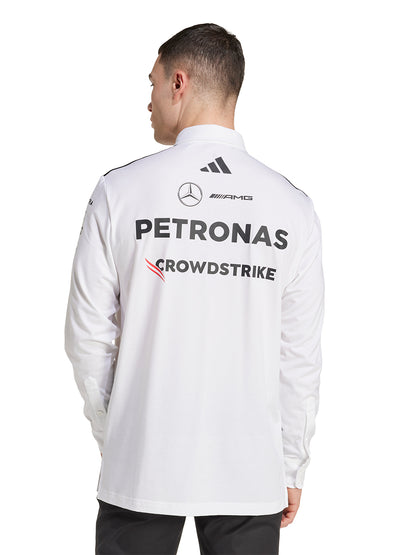 ADIDAS Mercedes - AMG Petronas Formula One Team Long Sleeve Men's Polo Shirt