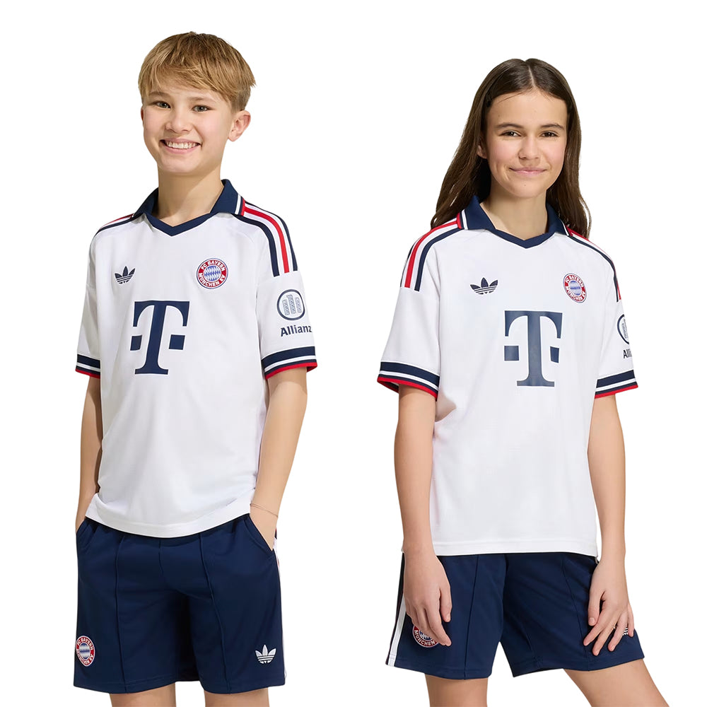 ADIDAS เสื้อแข่งเด็กทีมบาเยิร์น มิวนิค ชุดเยือน ฤดูกาล 2026/27 Supersports Thailand