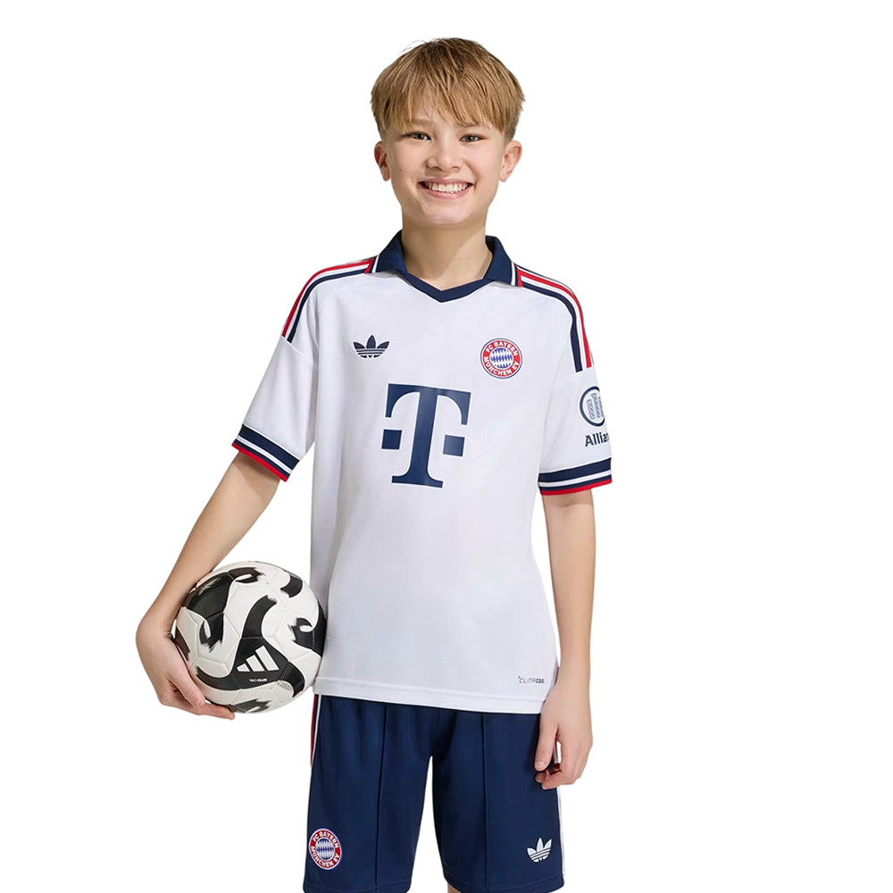 ADIDAS เสื้อแข่งเด็กทีมบาเยิร์น มิวนิค ชุดเยือน ฤดูกาล 2026/27 Supersports Thailand