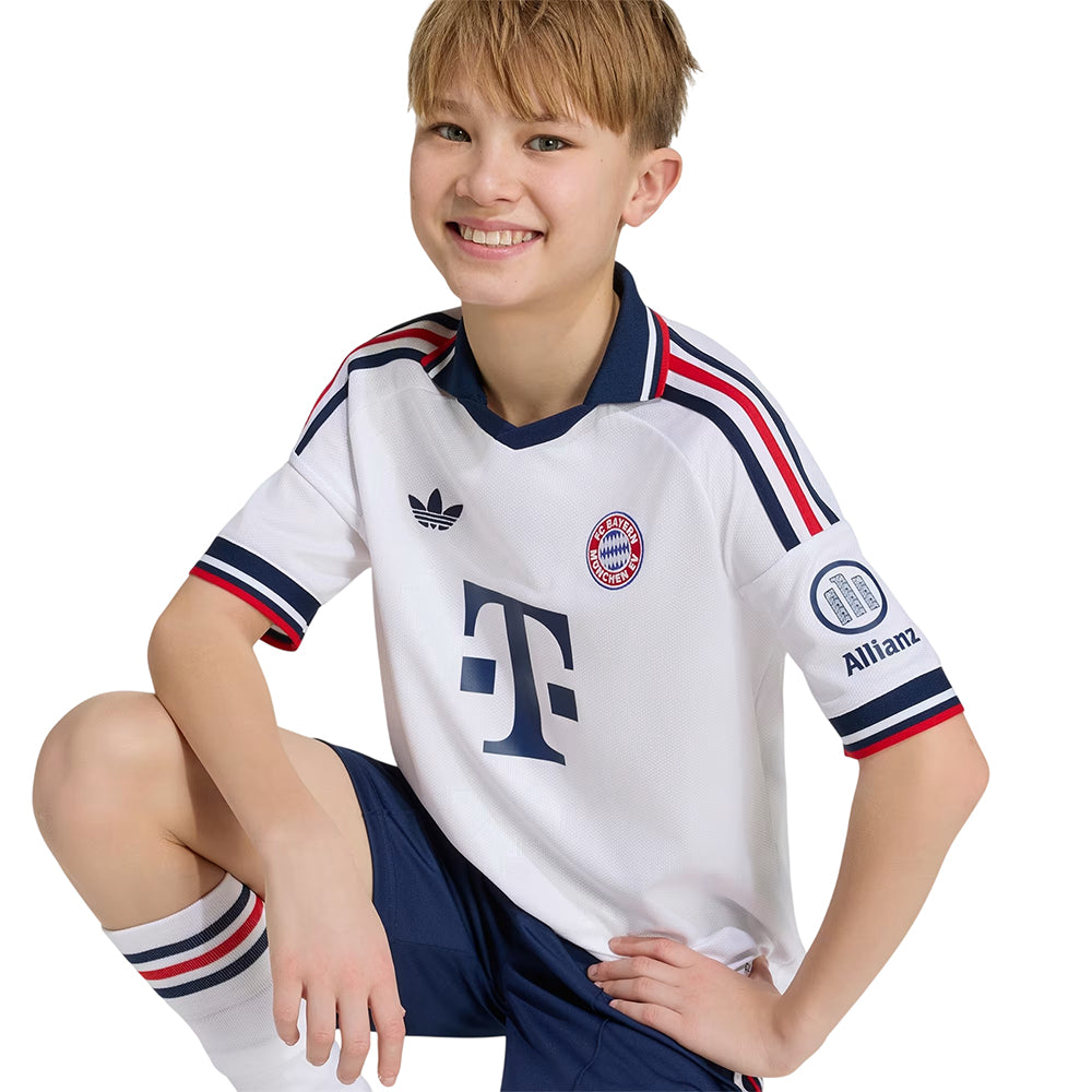 ADIDAS เสื้อแข่งเด็กทีมบาเยิร์น มิวนิค ชุดเยือน ฤดูกาล 2026/27 Supersports Thailand