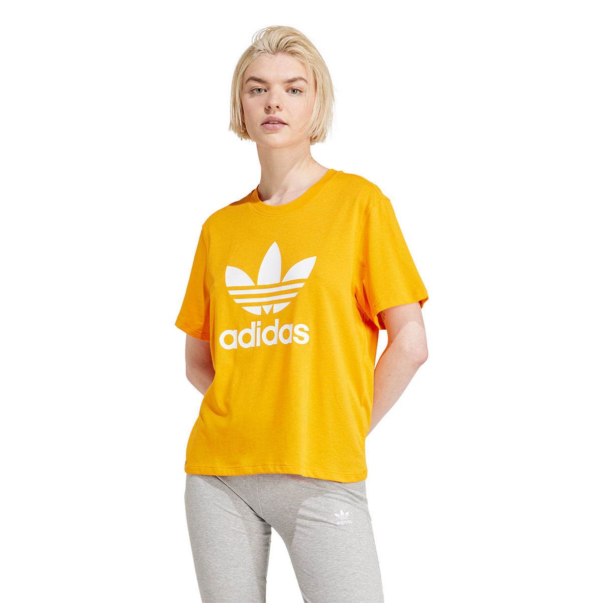 ADIDAS ORIGINALS Adicolor Trefoil Boxy เสื้อยืดผู้หญิง | การันตีของแท้ ...